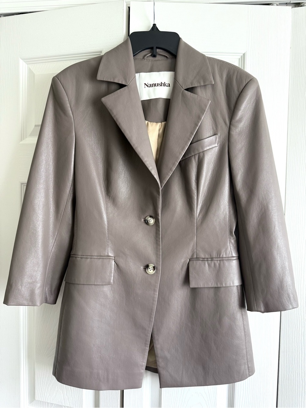 NEW Nanushka Vegan Leather Blazer Jacket